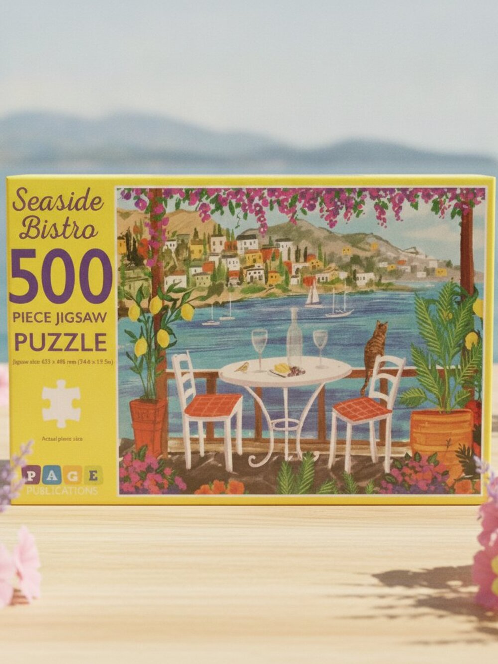 🏠🍒 Seaside Bistro 500-Piece Jigsaw Puzzle